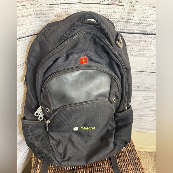Swissgear 3760 ScanSmart Laptop Backpack Black heavy duty travel office commute - Picture 2 of 16
